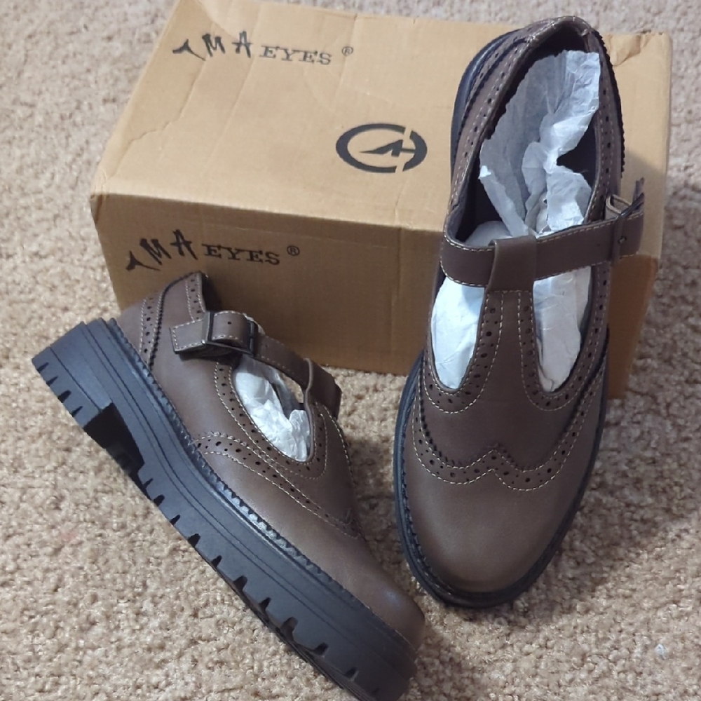 IMA EYES Brown Women's Loafers